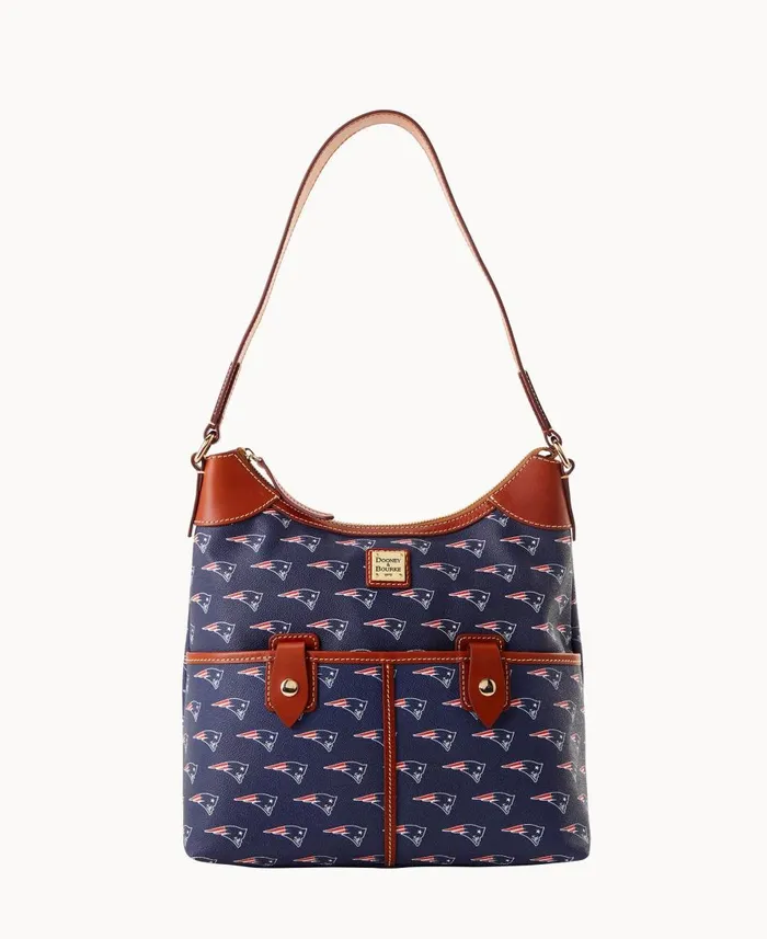 Dooney and Bourke Shoulder Bags NFL Patriots Zip Hobo Patriots 8211 WomenMen