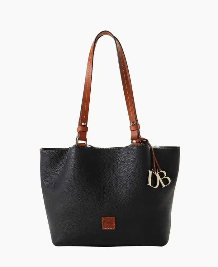 Dooney and Bourke Shoulder Bags Pebble Grain Small Flynn Black 8211 WomenMen