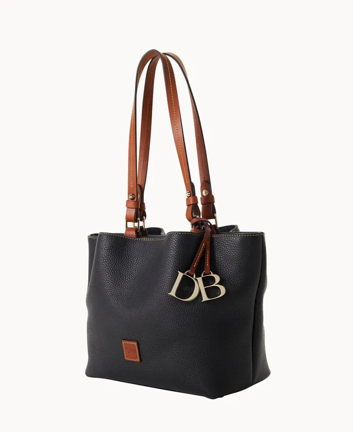 Dooney and Bourke Shoulder Bags Pebble Grain Small Flynn Black 8211 WomenMen Dooney and Bourke Shoulder Bags Pebble Grain Small Flynn Black 8211 WomenMen