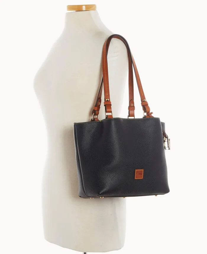 Dooney and Bourke Shoulder Bags Pebble Grain Small Flynn Black 8211 WomenMen Dooney and Bourke Shoulder Bags Pebble Grain Small Flynn Black 8211 WomenMen