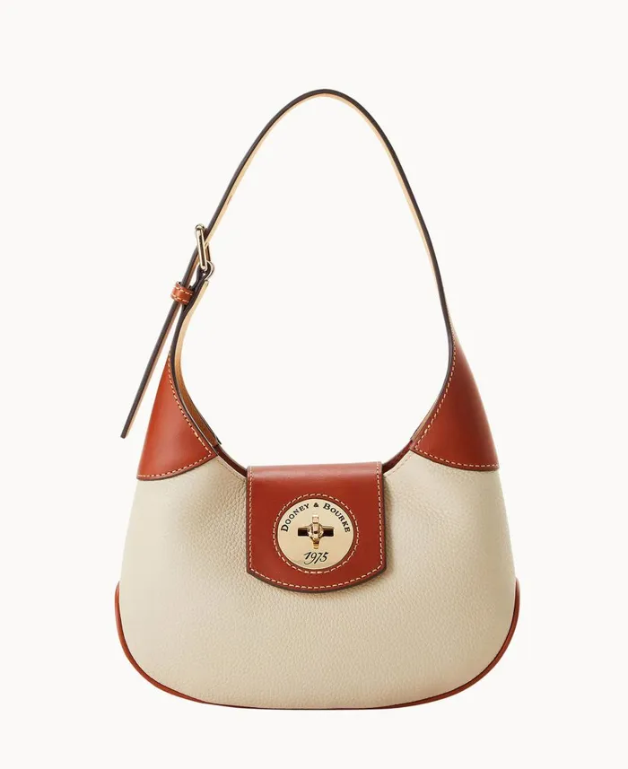 Dooney and Bourke Shoulder Bags Pebble Turnlock Hobo 26 Bone 8211 WomenMen