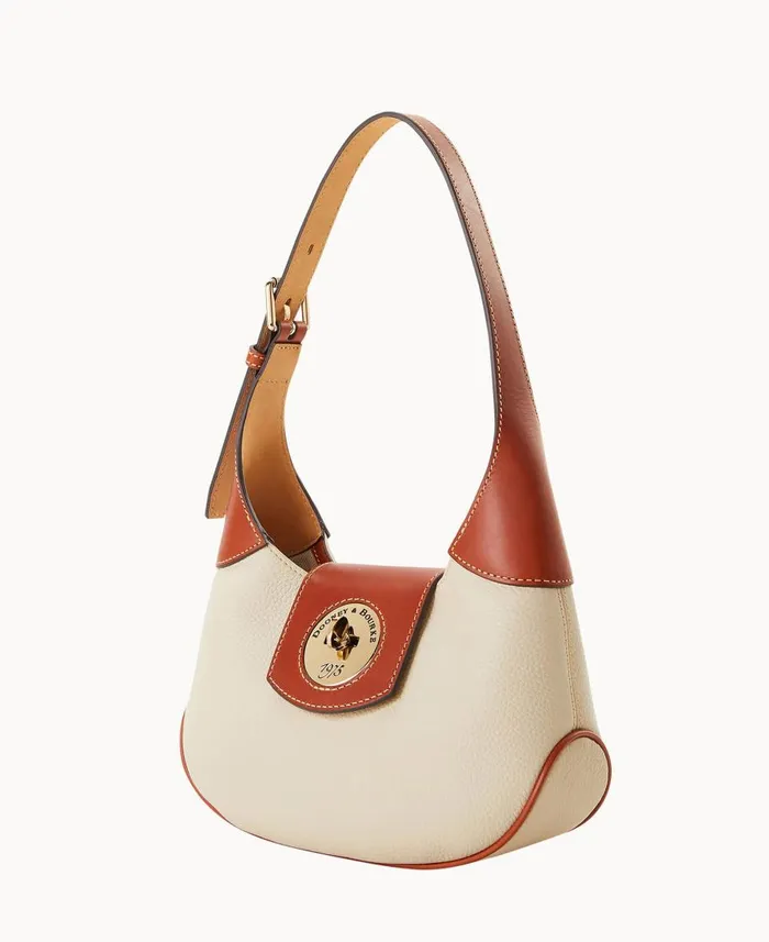 Dooney and Bourke Shoulder Bags Pebble Turnlock Hobo 26 Bone 8211 WomenMen