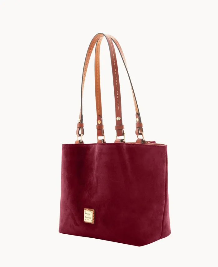 Dooney and Bourke Shoulder Bags Suede Small Flynn Wine 8211 WomenMen