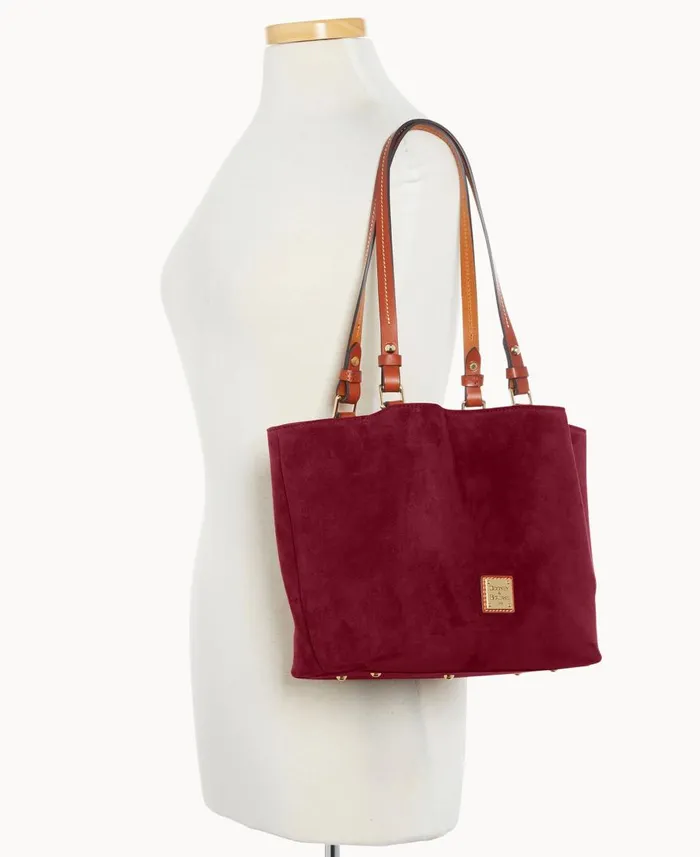 Dooney and Bourke Shoulder Bags Suede Small Flynn Wine 8211 WomenMen