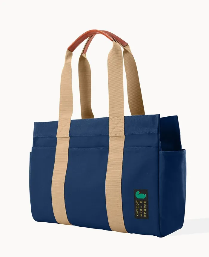 Dooney and Bourke Totes Canvas Tote 45 Navy 8211 WomenMen