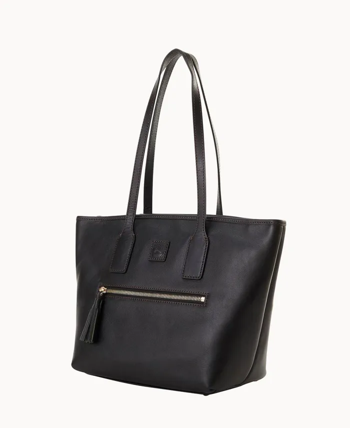 Dooney and Bourke Totes Florentine Small Tote Black Black 8211 WomenMen