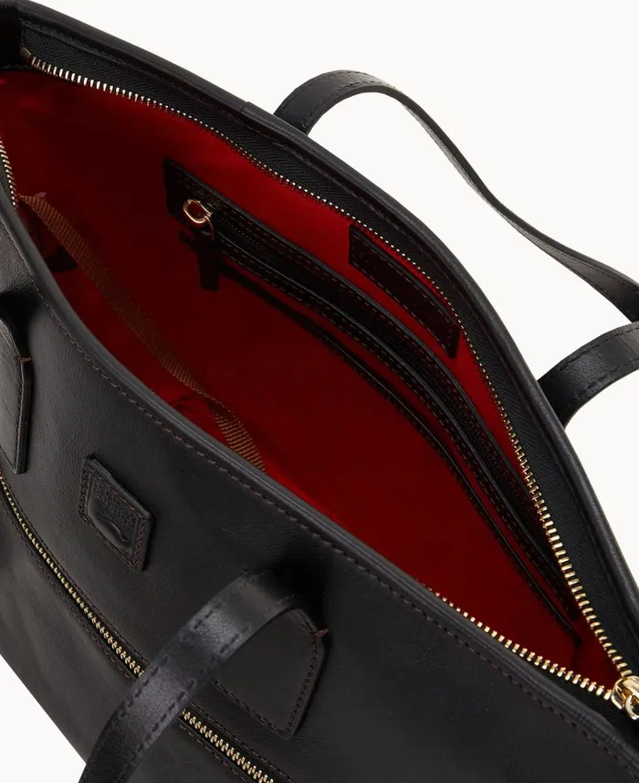Dooney and Bourke Totes Florentine Small Tote Black Black 8211 WomenMen