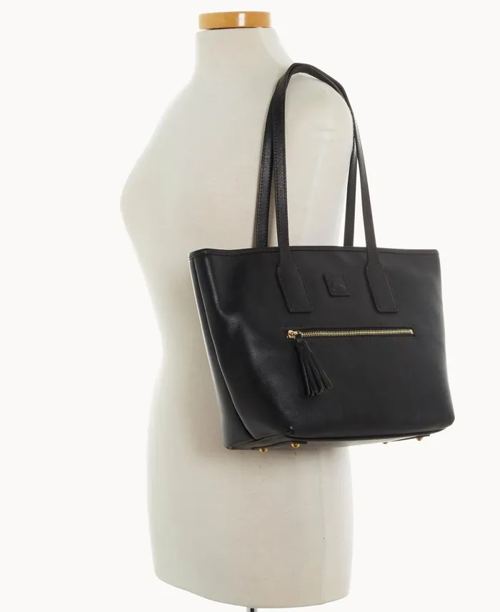 Dooney and Bourke Totes Florentine Small Tote Black Black 8211 WomenMen