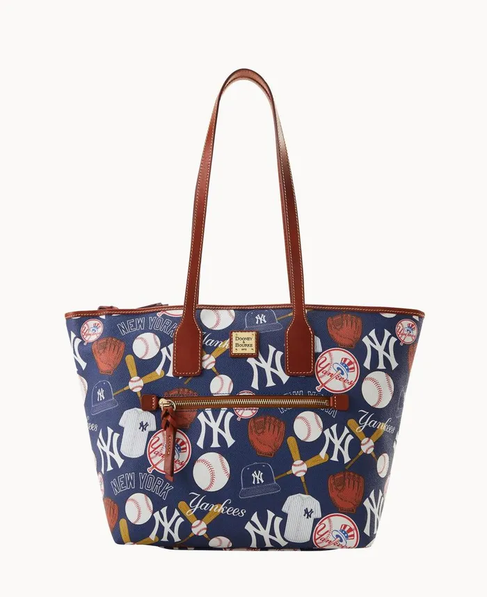 Dooney and Bourke Totes MLB Yankees Zip Tote Yankees 8211 WomenMen