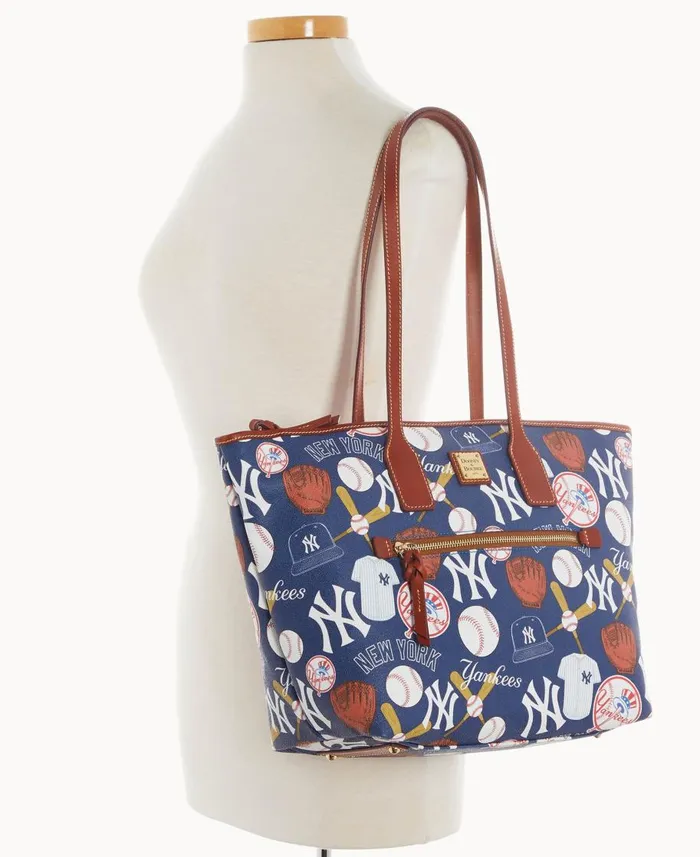Dooney and Bourke Totes MLB Yankees Zip Tote Yankees 8211 WomenMen