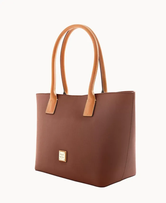 Dooney and Bourke Totes Saffiano Small Russel Amber 8211 WomenMen