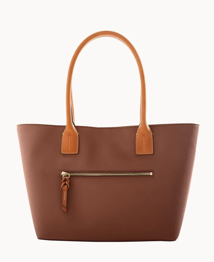 Dooney and Bourke Totes Saffiano Small Russel Amber 8211 WomenMen