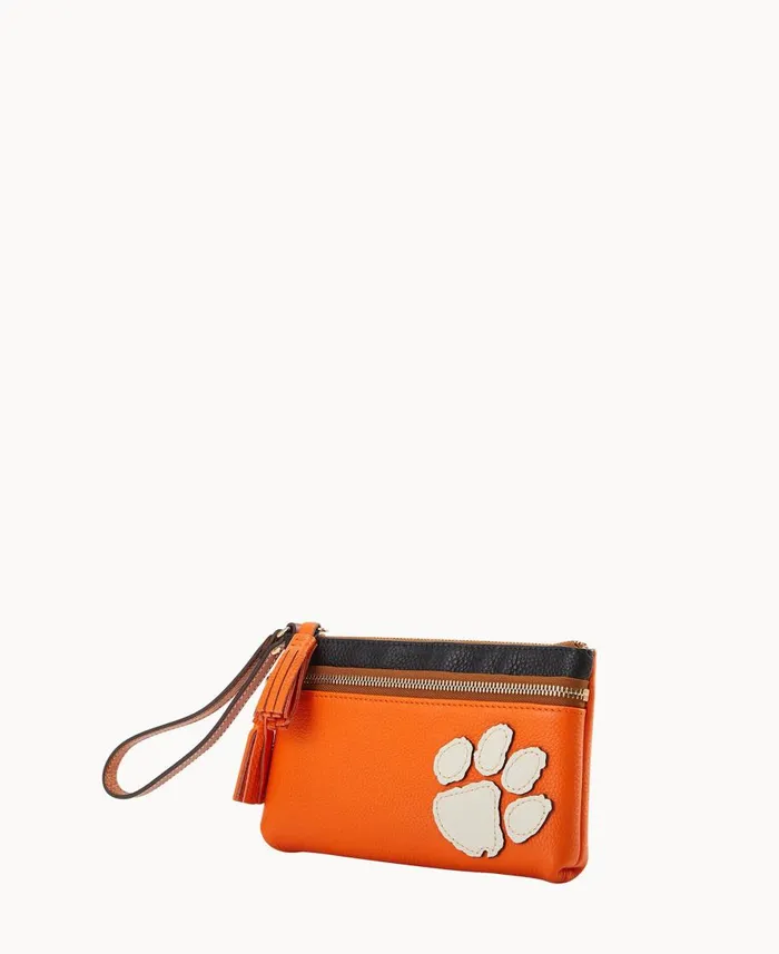 Dooney and Bourke Wallets Collegiate Clemson Double Zip Wristlet Clemson 8211 WomenMen Dooney and Bourke Wallets Collegiate Clemson Double Zip Wristlet Clemson 8211 WomenMen
