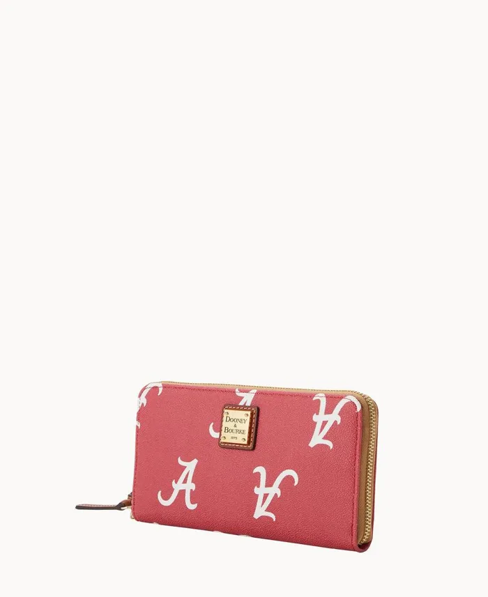 Dooney and Bourke Wallets Collegiate University Of Alabama Large Zip Around Wristlet Alabama 8211 WomenMen