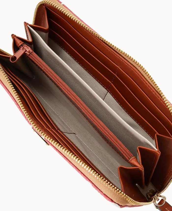 Dooney and Bourke Wallets Collegiate University Of Alabama Large Zip Around Wristlet Alabama 8211 WomenMen