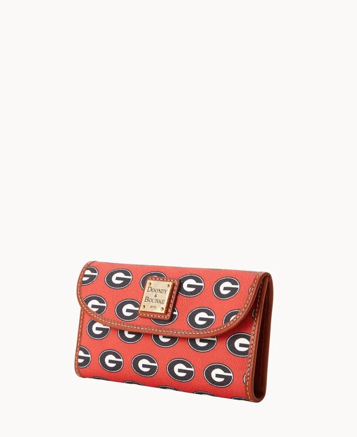 Dooney and Bourke Wallets Collegiate University Of Georgia Cont Clutch U Of Georgia 8211 WomenMen