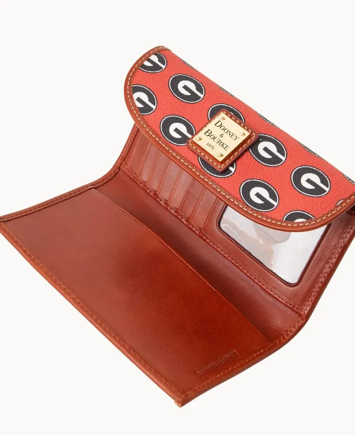Dooney and Bourke Wallets Collegiate University Of Georgia Cont Clutch U Of Georgia 8211 WomenMen
