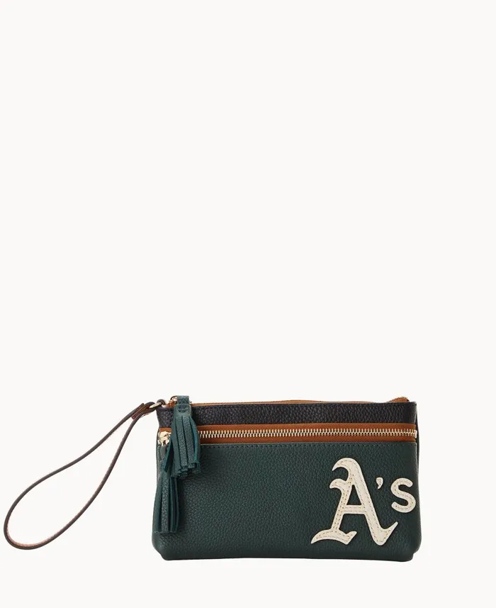 Dooney and Bourke Wallets MLB Athletics Double Zip Wristlet Athletics 8211 WomenMen Dooney and Bourke Wallets MLB Athletics Double Zip Wristlet Athletics 8211 WomenMen