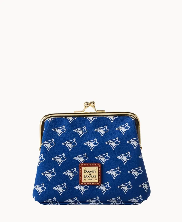 Dooney and Bourke Wallets MLB Blue Jays Large Framed Purse Blue Jays 8211 WomenMen Dooney and Bourke Wallets MLB Blue Jays Large Framed Purse Blue Jays 8211 WomenMen