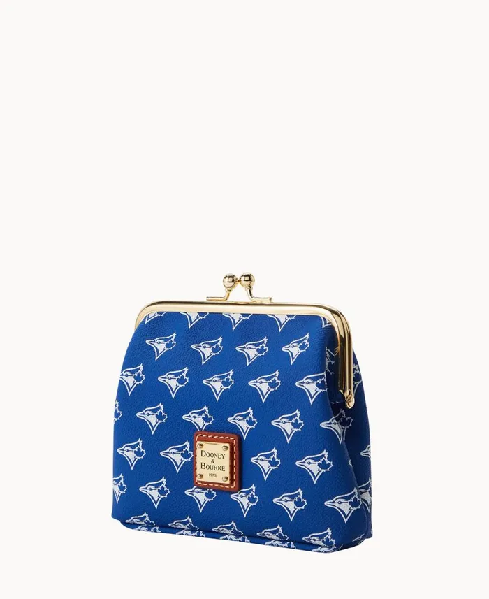 Dooney and Bourke Wallets MLB Blue Jays Large Framed Purse Blue Jays 8211 WomenMen