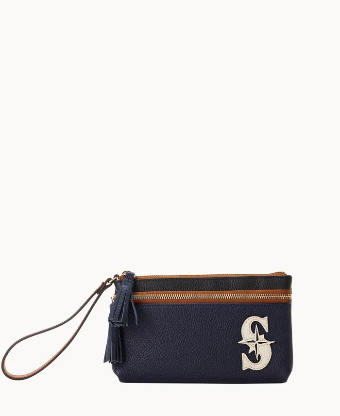 Dooney and Bourke Wallets MLB Mariners Double Zip Wristlet Mariners 8211 WomenMen Dooney and Bourke Wallets MLB Mariners Double Zip Wristlet Mariners 8211 WomenMen