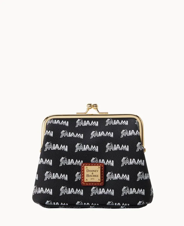 Dooney and Bourke Wallets MLB Marlins Large Framed Purse Marlins 8211 WomenMen Dooney and Bourke Wallets MLB Marlins Large Framed Purse Marlins 8211 WomenMen