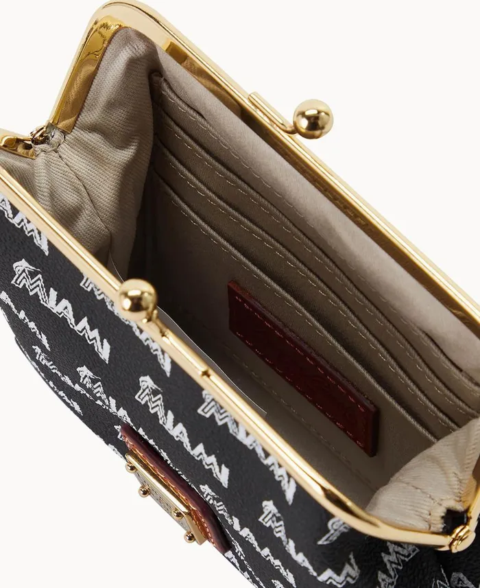 Dooney and Bourke Wallets MLB Marlins Large Framed Purse Marlins 8211 WomenMen