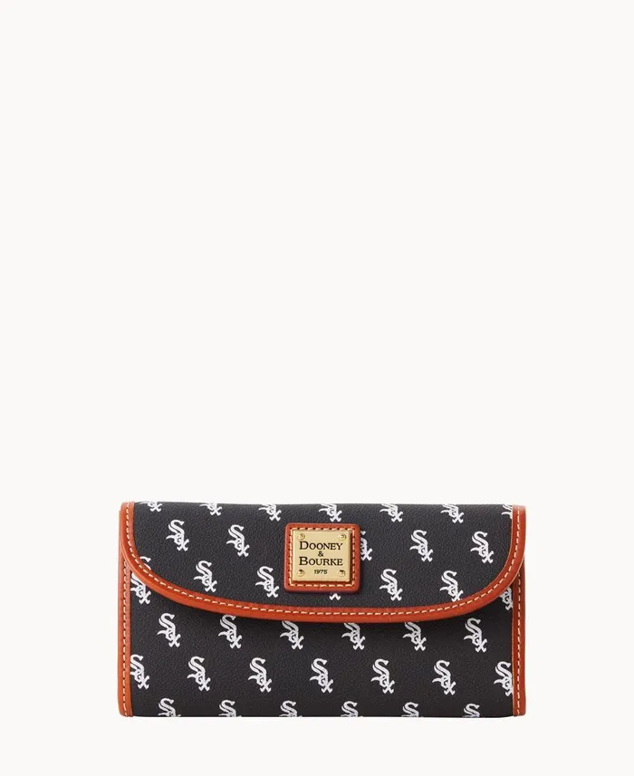 Dooney and Bourke Wallets MLB White Sox Continental Clutch White Sox 8211 WomenMen Dooney and Bourke Wallets MLB White Sox Continental Clutch White Sox 8211 WomenMen