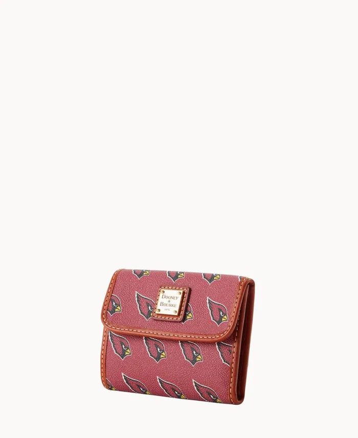 Dooney and Bourke Wallets NFL AZ Cardinals Flap Credit Card Wallet Cardinals 8211 WomenMen