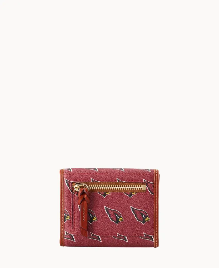 Dooney and Bourke Wallets NFL AZ Cardinals Flap Credit Card Wallet Cardinals 8211 WomenMen