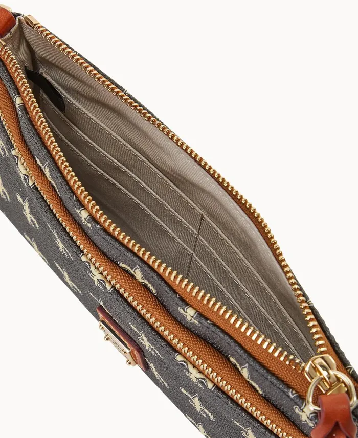 Dooney and Bourke Wallets NFL Saints Double Zip Wristlet Saints 8211 WomenMen Dooney and Bourke Wallets NFL Saints Double Zip Wristlet Saints 8211 WomenMen