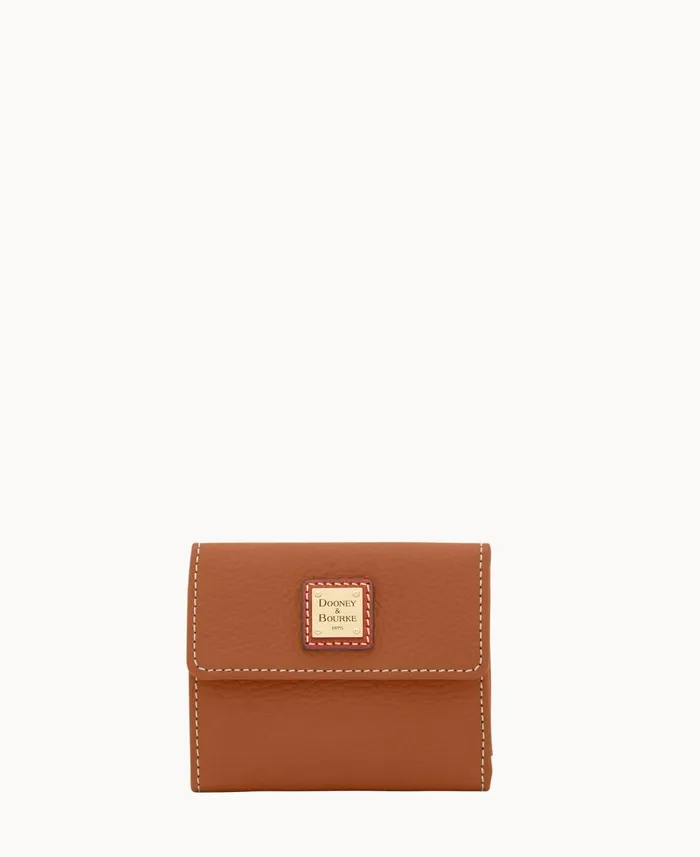 Dooney and Bourke Wallets Pebble Grain Small Flap Credit Card Wallet Caramel 8211 WomenMen Dooney and Bourke Wallets Pebble Grain Small Flap Credit Card Wallet Caramel 8211 WomenMen