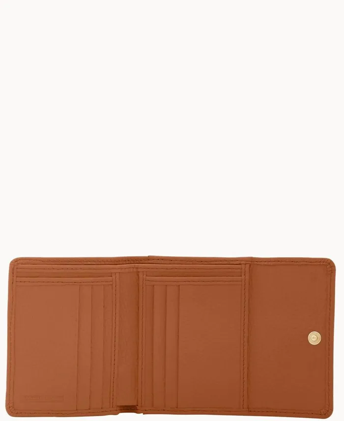 Dooney and Bourke Wallets Pebble Grain Small Flap Credit Card Wallet Caramel 8211 WomenMen Dooney and Bourke Wallets Pebble Grain Small Flap Credit Card Wallet Caramel 8211 WomenMen