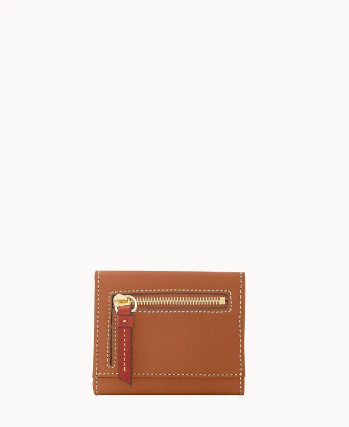 Dooney and Bourke Wallets Pebble Grain Small Flap Credit Card Wallet Caramel 8211 WomenMen Dooney and Bourke Wallets Pebble Grain Small Flap Credit Card Wallet Caramel 8211 WomenMen