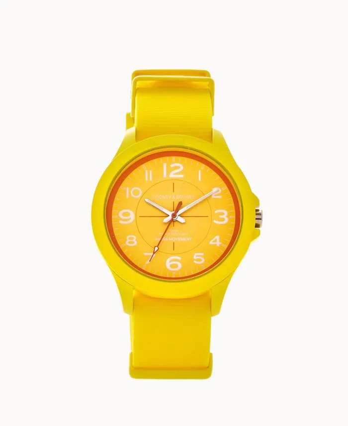 Dooney and Bourke Watches Poppy Sport Watch Yellow 8211 WomenMen