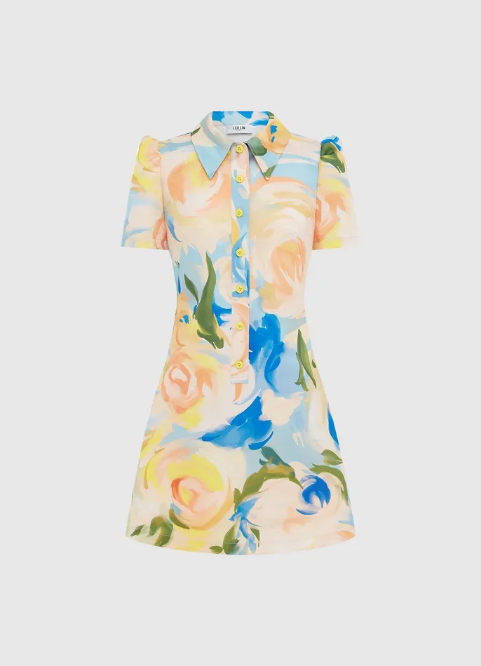 Dresses and Jumpsuits LEO LIN Women Brooke Mini Dress 8211 Bouquet Print