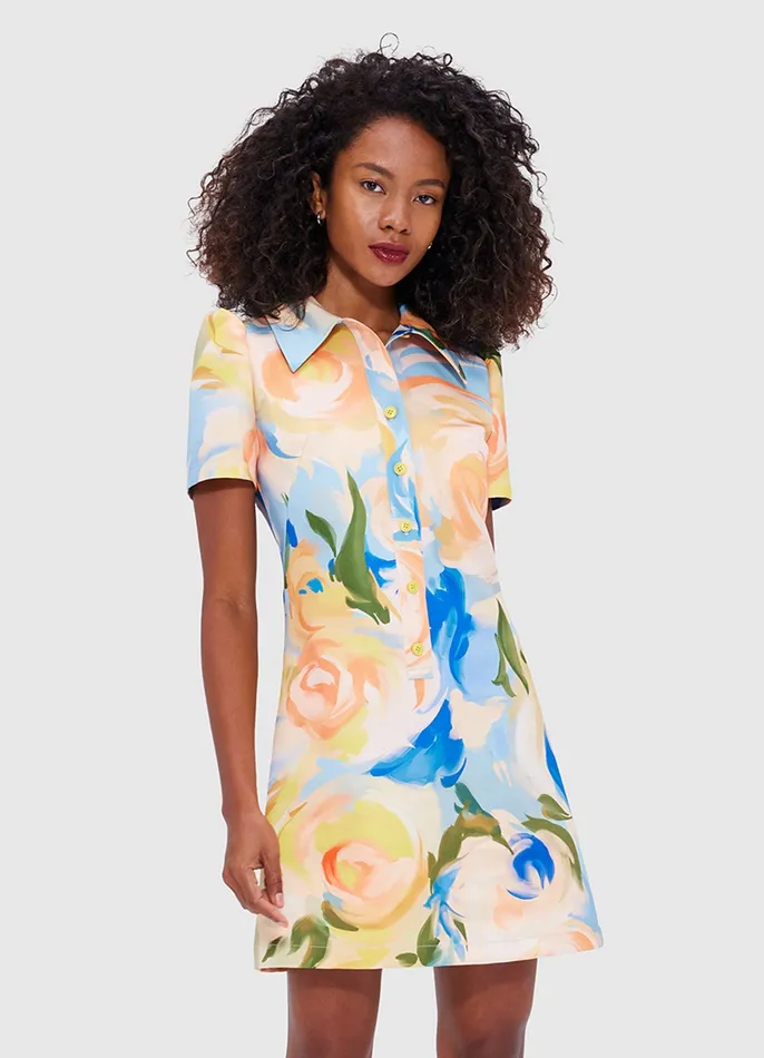 Dresses and Jumpsuits LEO LIN Women Brooke Mini Dress 8211 Bouquet Print