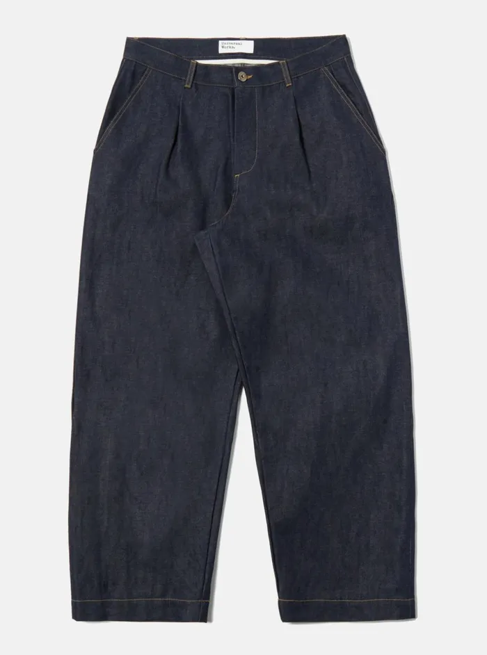 Duke Pant In Indigo 13oz Selvedge Denim Men Universal Works Trousers