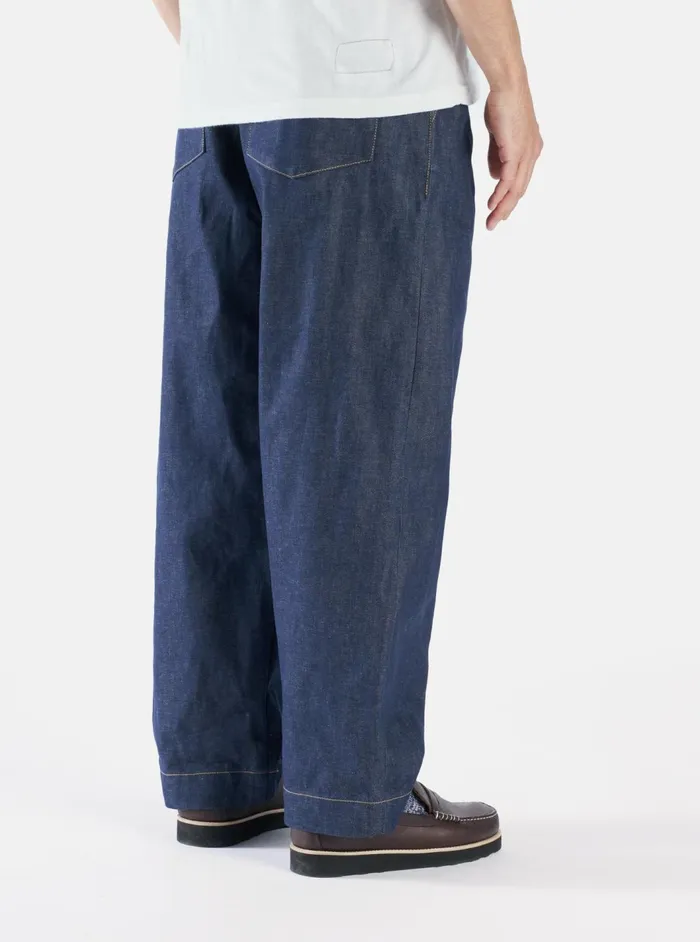 Duke Pant In Indigo 13oz Selvedge Denim Men Universal Works Trousers