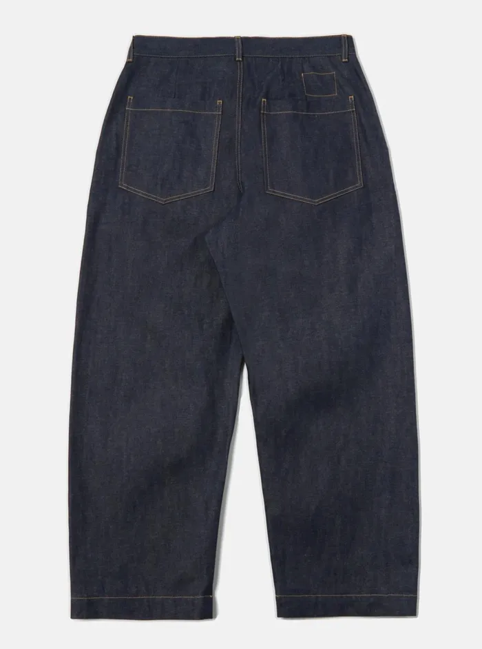 Duke Pant In Indigo 13oz Selvedge Denim Men Universal Works Trousers