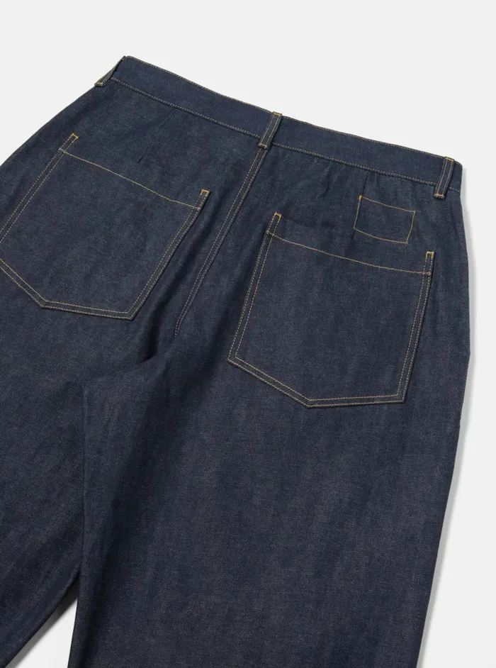 Duke Pant In Indigo 13oz Selvedge Denim Men Universal Works Trousers