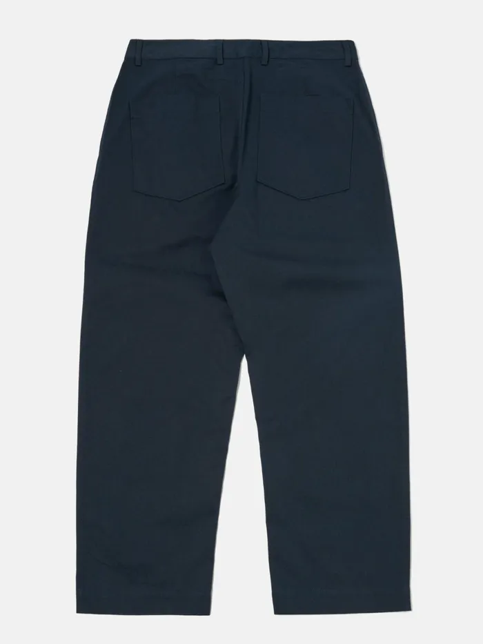 Duke Pant In Navy Twill Men Universal Works Trousers