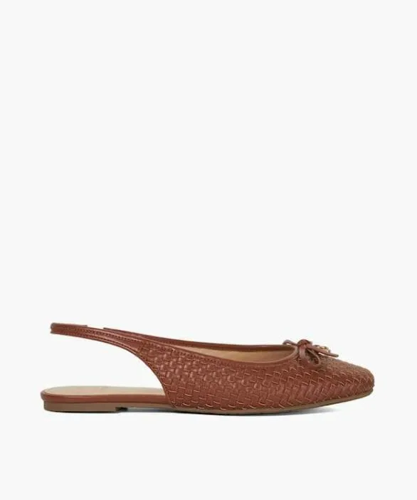 Dune London Ballet Pumps Women Harrias Tan Textured Sling Back Ballet Flats Brown Dune London Ballet Pumps Women Harrias Tan Textured Sling Back Ballet Flats Brown