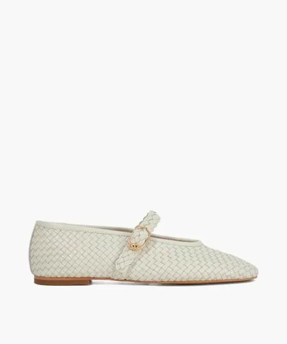 Dune London Ballet Pumps Women Headline Ecru Leather Woven Mary Jane Ballet Flats Neutral Dune London Ballet Pumps Women Headline Ecru Leather Woven Mary Jane Ballet Flats Neutral