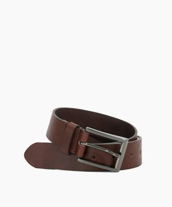 Dune London Belts Men Odessans Brown Brown Leather Belt Brown