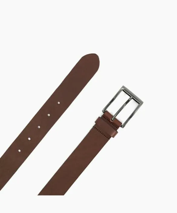 Dune London Belts Men Odessans Brown Brown Leather Belt Brown