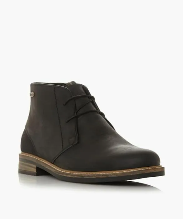 Dune London Black Boots Men Readhead Black Lace Up Chukka Boots Neutral