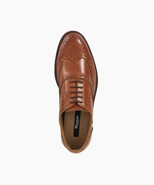 Dune London Brogues Men Baltics Tan Lace Up Formal Oxford Shoes Brown