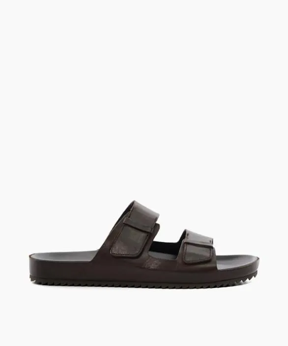 Dune London Casual Sandals Men Intells Brown Double Strap Leather Sandals Brown Dune London Casual Sandals Men Intells Brown Double Strap Leather Sandals Brown