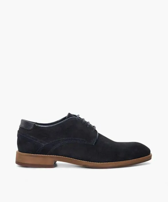 Dune London Casual Shoes Men Bridon Navy Laceup Gibson Blue